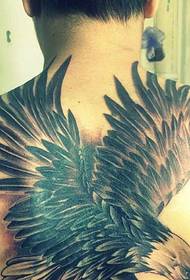 3D Eagle Tattoo Pattern con spirale posteriore