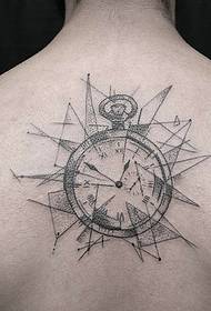 laiko ir geometrinio tatuiruotės asmenybės totemo tatuiruotė