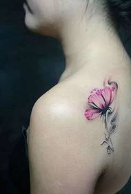 back A beautiful flower tattoo tattoo