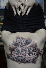 beauty beautiful back flower tattoo pattern