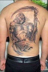 späť smrti čierna šedá tetovanie vzor