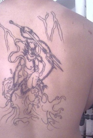 чоловіча спина простий татуювання пасха