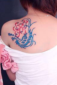 bellezza indietro bellissimo tatuaggio fenice