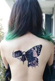 mòd bote tounen krak modèl tatoo papiyon
