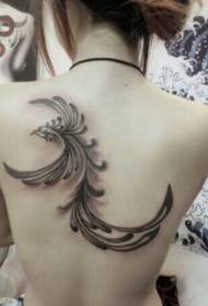 meisjes eenvoudig phoenix tattoo patroon