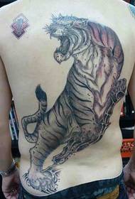 gambar seekor harimau di bahagian belakang 93808 - tato phoenix hitam keperibadian belakang