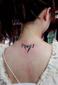 girls back small Love Totem Tattoo