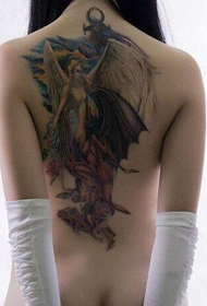 malaikat tukang malaikat Dengan tato setan