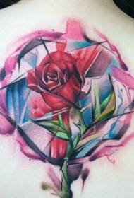 le ragazze tornano con un tatuaggio di colore rosa elegantemente bello