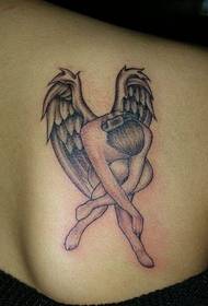 Tatuaggio spalla bellezza angelo moda