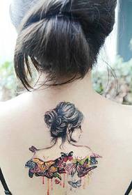 Goddess must have a back tattoo pattern
