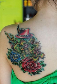 Kreatív állati rózsa tetoválás