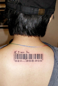 tatuaż z powrotem mężczyzna etykieta totem