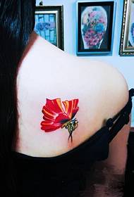 tjejer tillbaka ljusa och ljusa tatuering tatueringar