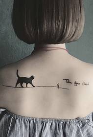 stylish and atmospheric back tattoo tattoo