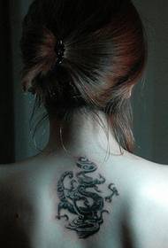 şexsiyeta bedewiyê dragon totem paş Tattoo