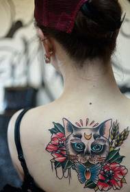 naisten takaisin söpö komeetta tatuointi malli