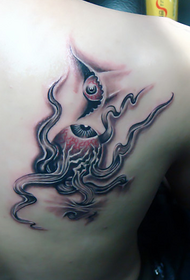 modello del tatuaggio dell'occhio posteriore