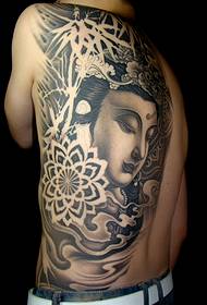 half back Buddha tattoo