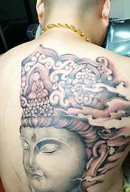 l'esquena del tatuatge de bodhisattva femella és molt individual