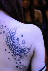 zpět totem měsíc a hvězdy tetování