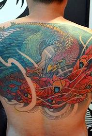 Patrwm Tatŵ Phoenix Yn Ôl