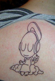atgal klausytis mažosios angelo tatuiruotės muzikos