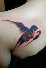 плечима чорнила малий ластівка візерунок татуювання