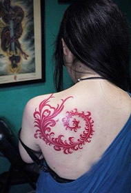 prostitute shoulder totem feather tattoo pattern