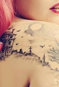personalità della ragazza del tatuaggio del castello