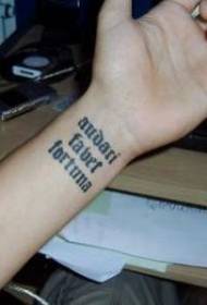 polso audaci favet lettera tatuaggio immagine