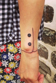 Simple sleeve tattoo on wrist
