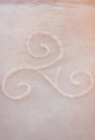 wrist beautiful white totem tattoo pattern