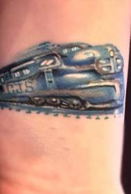 wrist future train tattoo pattern