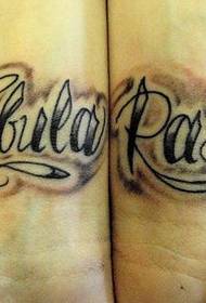riešo gėlė angliška tatuiruotė