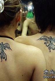coppia ali di totem tatuaggio ali