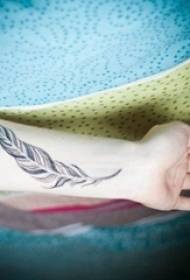 12 zapestnih preprostih osebnih linij kreativni vzorec tatoo