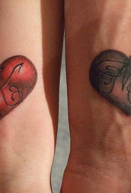 pāris plaukstas locītavas super love Love Tattoo