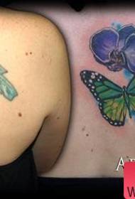 Inafaa kwa Mchoro wa Uwekaji Tattoo wa Nyuma wa Phalaenopsis