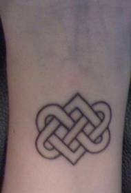 nudo celta, patrón de tatuaxe simple