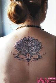 Fashion Van Gogh totem back tattoo picture