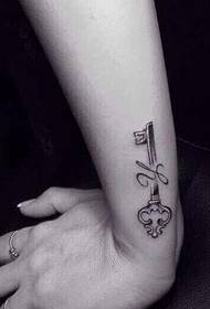 key tattoo on female wrist  96536 - small and beautiful plant tattoo pattern on the wrist