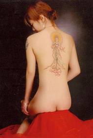 ljepota natrag Guanyin uzorak tetovaže - preporučuje se Xiangyang tattoo show slika
