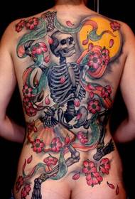tatuaggi ragazze super personalità colore osso ciliegia ciliegia