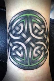 Ranteessa hauska väri Celtic solmu tatuointi malli