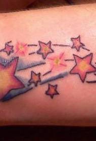 Tatuagem de pulso interno de meteoros
