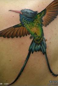 vissza a klasszikus divat egy madár tetoválás mintát