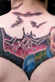 Zadní Batman Tattoo vzor