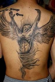 татуировка в виде ангела назад - рекомендуется студия татуировки Хуайнань