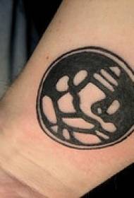 зглоб црн индиски симбол шема на тетоважа